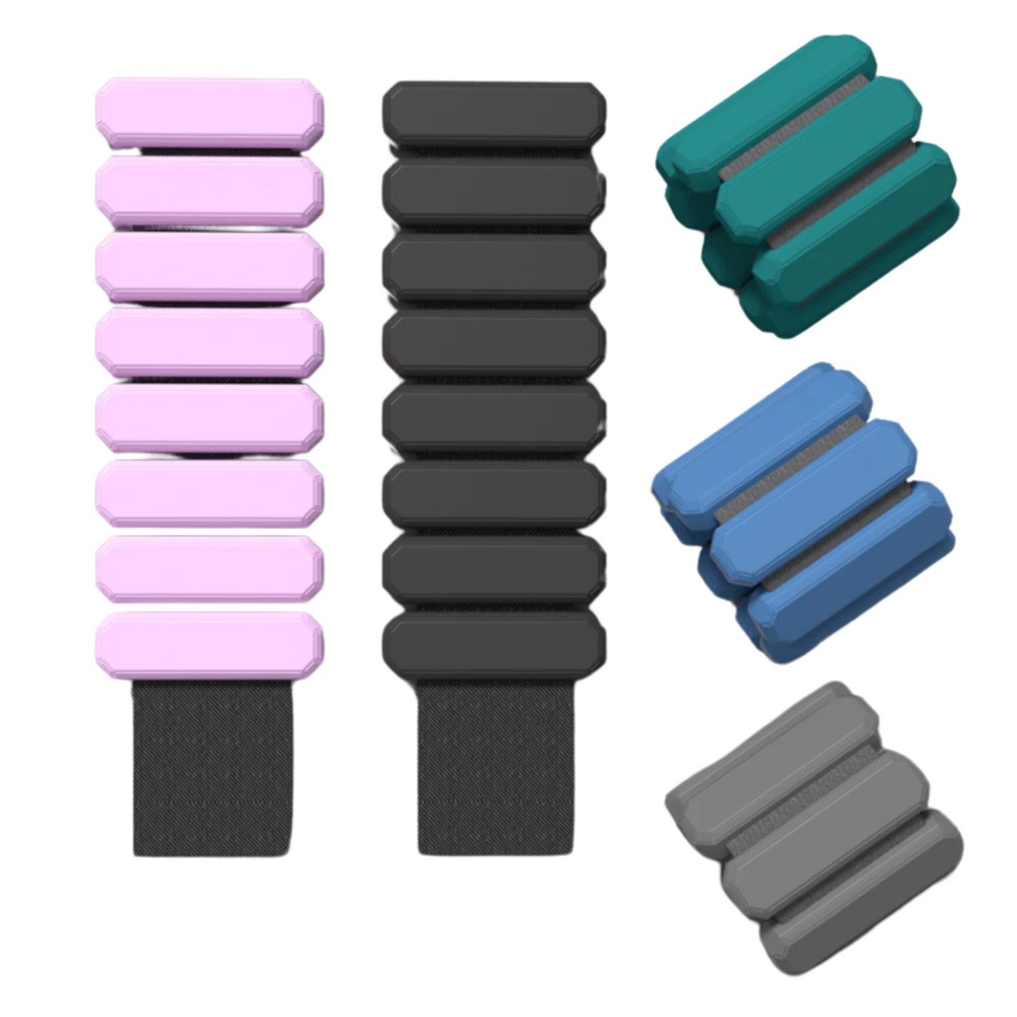 Wrist-Ankle-Weights for Women, Set of 2 (1Lb Each), Adjustable Ankle Weights for Women Men, Strength Training Wearable