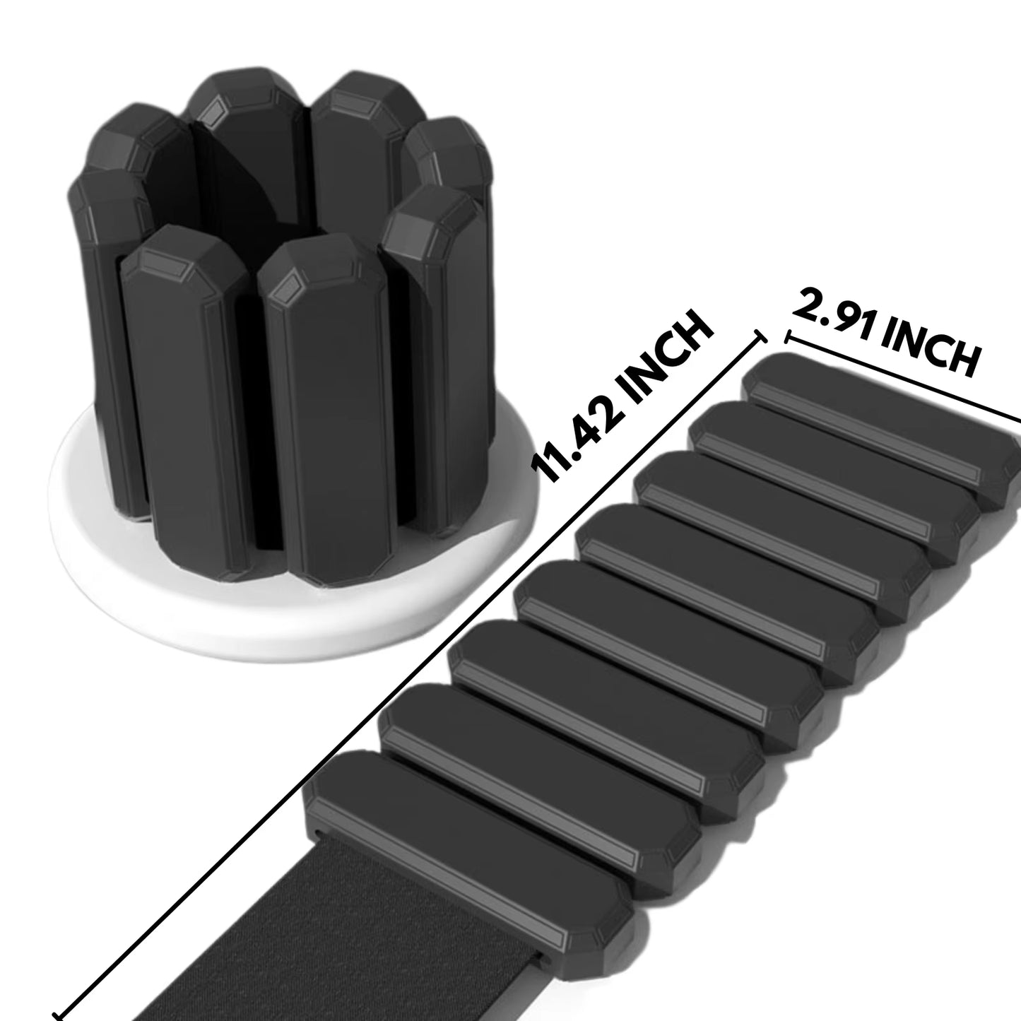 Wrist-Ankle-Weights for Women, Set of 2 (1Lb Each), Adjustable Ankle Weights for Women Men, Strength Training Wearable